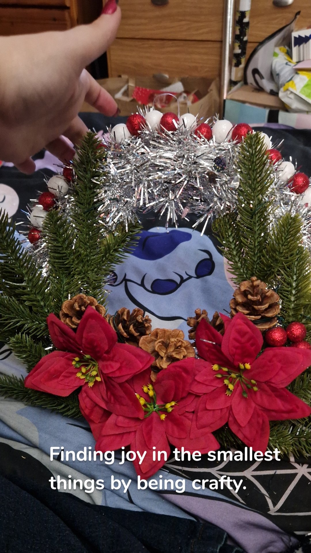 Finding joy in the smallest things by being crafty.